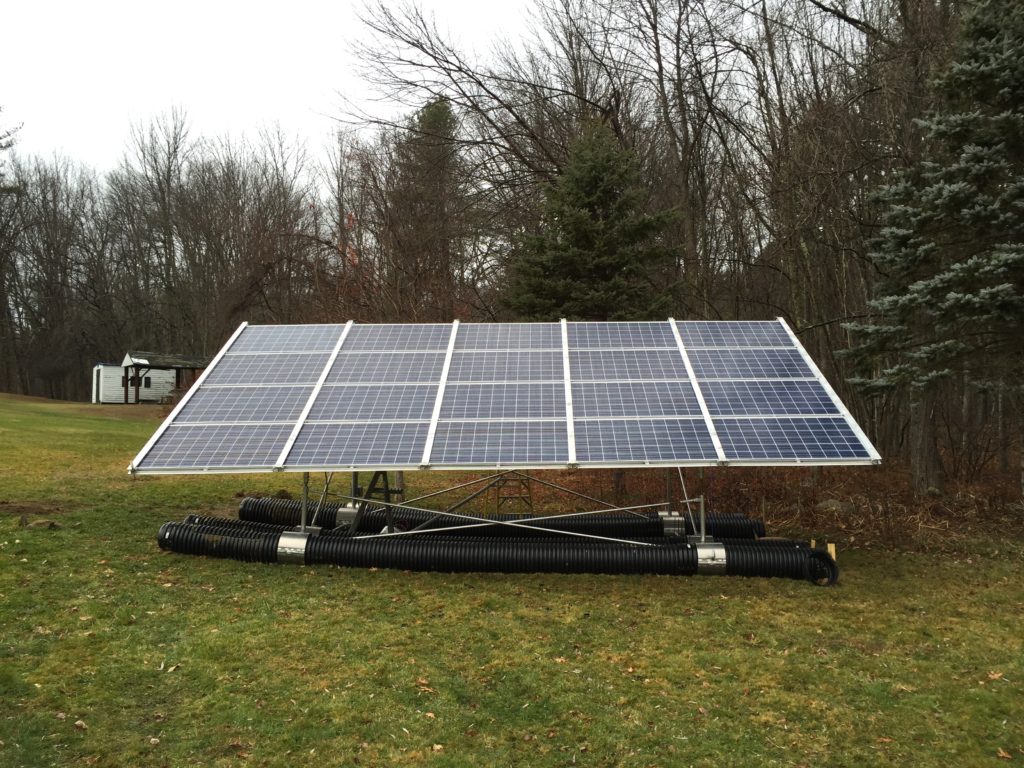 Introducing the Home Solar Garden for residential solar using the  surface ballast system from Landfill Solar.